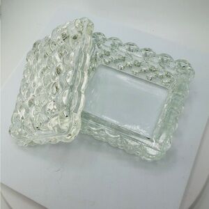 Vintage Fostoria American pattern (#2056) Cigarette Trinket Box Rare!